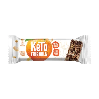 GRANIO KETO ΜΠΑΡΑ ΦΙΣΤΙΚΙ ΜΕ ΠΟΡΤΟΚΑΛΙ 30gr