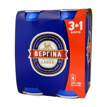 ΜΠΥΡΑ ΒΕΡΓΙΝΑ 500ml (3+1)