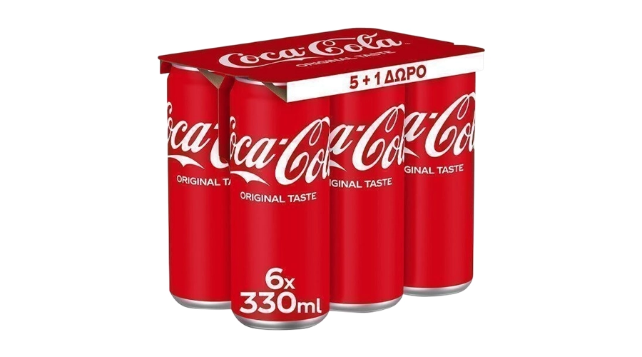 COCA COLA ΚΟΥΤΙ 330ml (5+1ΔΩΡΟ)