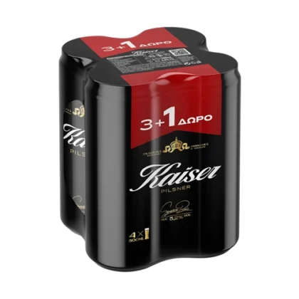 ΜΠΥΡΑ ΚΑΙΖΕΡ 500ml (3+1)