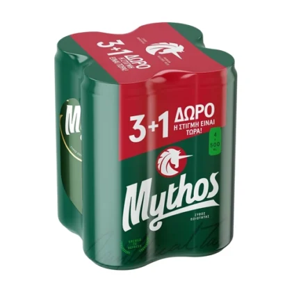 ΜΠΥΡΑ ΜΥΘΟΣ 500ml (3+1)