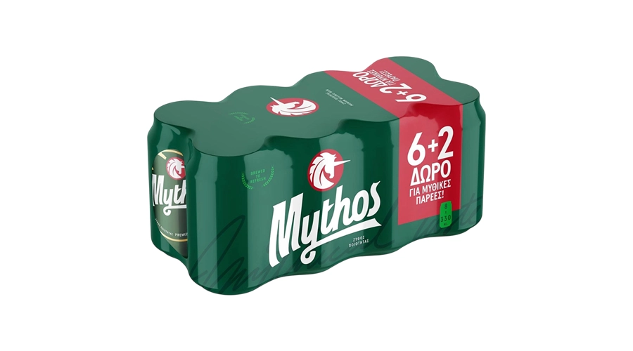 ΜΠΥΡΑ ΜΥΘΟΣ 330ml (6+2)