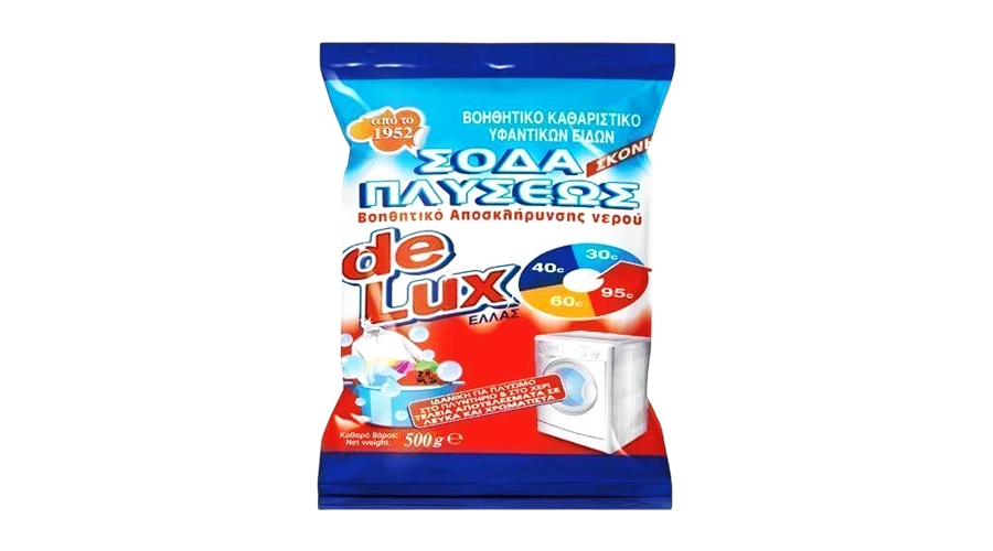 DE LUX ΣΟΔΑ ΠΛΥΣΕΩΣ 500gr