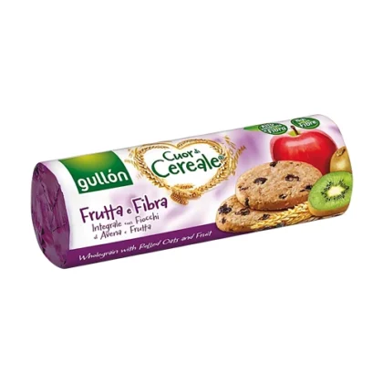GULLON CUOR DI CEREALE ΜΠΙΣΚΟΤΑ ΜΕ ΒΡΩΜΗ & ΚΟΜΜΑΤΙΑ ΦΡΟΥΤΩΝ 300gr