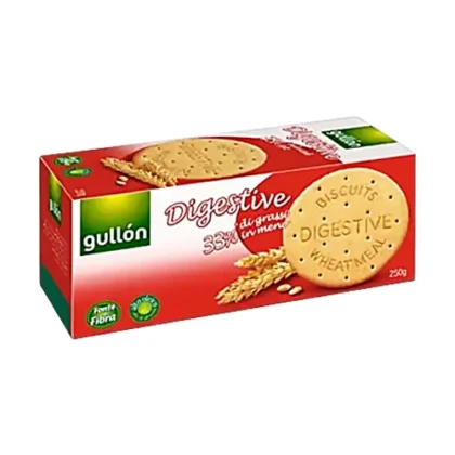 GULLON DIGESTIVE -33% ΜΠΙΣΚΟΤΑ WHEATMEAL 250gr