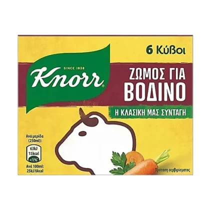 KNORR ΚΥΒΟΙ ΒΟΔΙΝΟ 60gr
