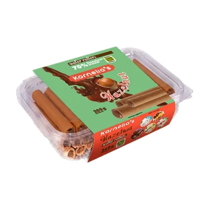 KORNELIA'S ΠΟΥΡΑΚΙΑ ROLLED WAFFERS HAZELNUT 200gr