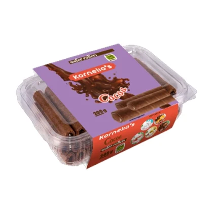KORNELIA'S ΠΟΥΡΑΚΙΑ ROLLED WAFFERS COCOA 200gr