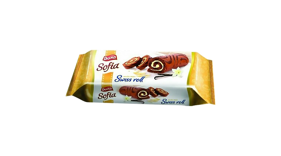 DOMA SOFIA SWISS ROLL ΓΕΜΙΣΗ ΒΑΝΙΛΙΑ 200gr
